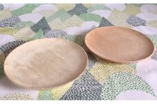 十勝の木のうつわ［天然木製］ 中皿 15cm 2枚セット【 工芸品 食器 北海道 十勝 幕別 】 [№5749-0899]