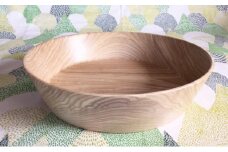 十勝の木のうつわ［天然木製］ おけ型ボウル 24cm【 工芸品 食器 お皿 北海道 十勝 幕別 】 [№5749-0903]
