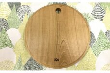 十勝の木のうつわ［天然木製］ カッティングボード 丸型 24cm【 工芸品 まな板 調理器具 北海道 十勝 幕別 】 [№5749-0910]