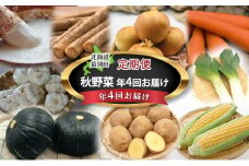 十勝幕別の定期便 秋野菜 年4回お届け 【お届け開始：2025年9月～】[№5749-1467]