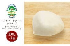 北海道 十勝 モッツァレラチーズ 真空タイプ100g×4個［チーズ工房NEEDS］【 モッツァレラ チーズ ミルク ワイン 乳製品 北海道 十勝 幕別 】 [№5749-1714]