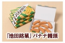 「池田銘菓」バナナ饅頭 まんじゅう 4箱32個 あんこ 餡子 伝統 明治創業 米倉 よねくら 北海道池田町