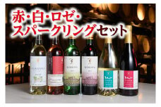 十勝ワイン 赤・白・ロゼ・スパークリング6本セット 赤ワイン 白ワイン スパークリングワイン お祝い ディナー パーティー