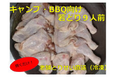 とりせい　味付き若どり　9人前セット(冷凍)【C016-1-1】
アウトドア・キャンプ・バーベキュー
