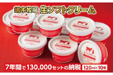 北海道 牧場の生ソフトクリーム 10個 アイスクリーム アイス スイーツ 池田町 ジェラート ギフト ソフトクリーム 120ml×10個 国産