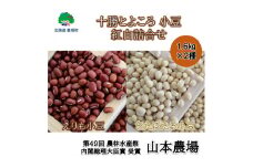 山本農場 十勝とよころの小豆 紅白詰合せ 1.6kg×2種[№5891-0285]