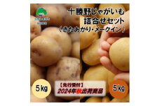 十勝野じゃがいも詰合せセット10kg（きたあかり・メークイン）【2024年秋出荷】（先行受付）［按田農場］