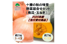 十勝の秋の味覚　野菜詰合せ（南瓜・玉ねぎ）セット【2025年産】（先行受付）【工房みみずく】