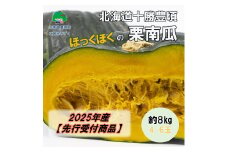 北海道十勝豊頃ホックホクの栗南瓜 約8kg（4～6玉）【2025年産】（先行受付）【工房みみずく】