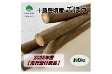 十勝豊頃産 ごぼう約8kg【2025年産】（先行受付）【工房みみずく】