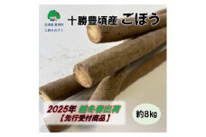十勝豊頃産 ごぼう約8kg【2025年春出荷】（先行受付）【工房みみずく】