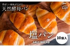 天然酵母 塩パン 10個 セット パン ローカルベーカリー《7-14営業日以内に出荷予定(土日祝除く)》焼きたてを急速冷凍 手作り 天然酵母パン 朝ごはん おやつ 軽食 ランチ 北海道 本別町