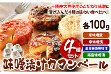 北海道十勝発酵食品「味噌漬カマンベール4種」 渋谷醸造株式会社 送料無料《60日以内に出荷予定(土日祝除く)》 北海道 本別町 味噌 味噌漬 カマンベール チーズ 発酵食品 発酵 4種 詰め合わせ 食べ比べ