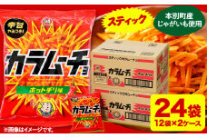 本別産原料使用!コイケヤ スティックカラムーチョホットチリ味 24袋 本別町観光協会 《60日以内に出荷予定(土日祝除く)》北海道 本別町 カラムーチョ 菓子 スナック菓子 ポテト 送料無料