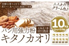 パン用小麦粉 キタノカオリ 北海道十勝 前田農産 10kg 1kg×10袋 有限会社 十勝太陽ファーム 送料無料 北海道 本別町《60日以内に出荷予定(土日祝除く)》