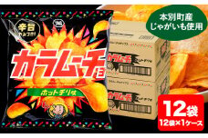 本別産原料使用!コイケヤ カラムーチョチップスホットチリ味 12袋 本別町観光協会 《60日以内に出荷予定(土日祝除く)》北海道 本別町 ポテト ポテトチップス 菓子 スナック スナック菓子 ホットチリ 送料無料