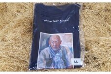 松山千春Tシャツ 紺 LLサイズ【足寄町道の駅オリジナル】《足寄町》【NPO法人あしょろ観光協会】Tシャツ シャツ 夏服 紺 ファッション メンズ レディース 松山千春 有名 有名人 芸能人 道の駅 あしょろ 北海道 [BEAE002]