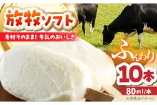 北海道 朝搾り 放牧ソフト 80ml×10本　《足寄町》【ありがとう牧場】アイス アイスクリーム ラクトアイス 牛乳 生乳 ミルク 濃厚 朝搾り 足寄町産 北海道産 道産 あしょろ 12300 12300円 [BEAH005]