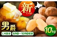 北海道産 じゃがいも 男爵 10kg（LM混合）《足寄町》【党崎農場】ジャガイモ じゃがいも 食べ比べ 国産 野菜 ポテト 芋 イモ いも 男爵 あしょろ 北海道 [BEAA006]