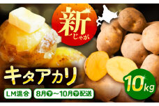 北海道産 じゃがいも きたあかり 10kg（LM混合）《足寄町》【党崎農場】ジャガイモ じゃがいも 国産 野菜 ポテト 芋 イモ いも  肉じゃが カレー キタアカリ きたあかり 道産 寒冷地 あしょろ 北海道 9000 9000円 [BEAA007]