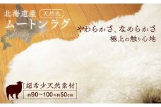 希少 仔羊 ムートン 約90〜100cm《足寄町》【石田めん羊牧場】ムートン 羊 羊毛 天然素材 高級 インテリア マット ベビー用 赤ちゃん ペット用 ペット 介護用 あしょろ 北海道 102500 102500円 [BEAD003]