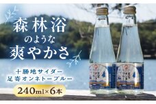 十勝地サイダー「足寄オンネトーブルー」240ml×6本《足寄町》【北十勝ファーム】サイダー 炭酸 炭酸入り 地サイダー レトロ 地元 240ml 十勝 北海道産 道産 あしょろ 北海道 9500 9500円 [BEAI007]