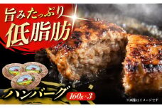 北海道 北十勝 短角牛 ハンバーグ 160g×3個《足寄町》【北十勝ファーム】肉 ハンバーグ 牛肉 赤身 和牛 160g ギフト 十勝 北海道産 道産 あしょろ 北海道 [BEAI004]