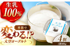 できたて直送「大空 ヨーグルト 」 400g×4個《足寄町》【しあわせチーズ工房】ヨーグルト 乳製品 牛乳 乳酸菌 免疫力 美味しい 高評価 おすすめ ギフト 400g 足寄町産 北海道産 道産 あしょろ 北海道 11900 11900円 [BEAK001]