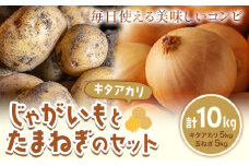 じゃがいも（キタアカリ）とたまねぎのセット 合計約10kg 北あかり 野菜 《10月中旬から順次出荷》橋枝物産 北海道 浦幌町 st-p