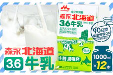 牛乳 北海道 森永北海道3.6牛乳 常温長期保存 大容量 1000ml×12本入り 1L 12L 十勝森永浦幌乳業 北海道 浦幌町 送料無料 乳 3.6 牛乳 ミルク 牛乳パック 濃厚 浦幌工場直送 常温保存 森永 十勝 お取り寄せ