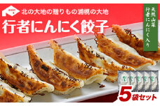 行者にんにく餃子（220g×5パック）《30日以内に出荷予定(土日祝除く)》北海道 浦幌町 ユーエム ニンニク 行者にんにく ご当地餃子 餃子 ぎょうざ ギョーザ
