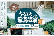 うらほろ留真温泉 入浴回数券（12回分）北海道浦幌町 十勝 合同会社Ofuroto 《30日以内に出荷予定(土日祝除く)》北海道 浦幌町 温泉 入浴 券 チケット 回数券 美肌
