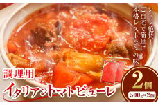 調理用 イタリアン トマト ピューレ 500g×2個《30日以内に出荷予定(土日祝除く)》北海道 浦幌町 スープ 贈り物 レトルト 冷凍食品 温めるだけ お手軽 レンジ 惣菜 送料無料