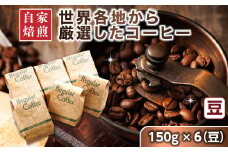 コーヒー セット 150g×6個 豆 【発送時期が選べる】 店主おまかせ プレミアム コーヒー豆 人気 コーヒー 珈琲豆 配送月指定 配送時期選べる 配送時期 発送月が選べる 発送月 ベンデドール 珈琲 自家焙煎 北海道 釧路町 釧路超 特産品 br07