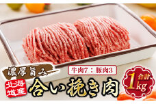 北海道産 合い挽き肉 合計1kg（牛7：豚3） 濃厚旨みひき肉 【発送時期が選べる】挽肉 挽き肉 合挽肉 合挽き肉 豚 肉 豚肉 豚肉ミンチ 合挽豚肉 牛 肉 牛肉 牛肉ミンチ 合挽牛肉 合い挽き 小分け ハンバーグ 冷凍 配送月指定 配送時期選べる 配送時期 発送月が選べる 発送月 スピード発送 肉 絶品 人気 ヒロセ 北海道 釧路町 釧路超 特産品 br03
