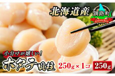 北海道産 ホタテ貝柱 約250g×1パック 【配送日時指定可】 帆立 ホタテ ほたて 貝柱 刺身 刺し身 ほたて刺身 刺身 冷凍 セット 貝類 小分け 産地直送 配送日指定 配送月指定 配送月を選べる 配送時期 発送月が選べる 発送月 スピード発送 魚介類 海鮮 絶品 人気 ヒロセ 北海道 釧路町 釧路超 特産品 br02