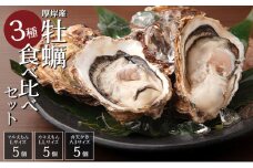 北海道 牡蠣 3種 食べ比べ  厚岸オイスターハーフ ★オールスターズ  生食 [№5863-0888]
