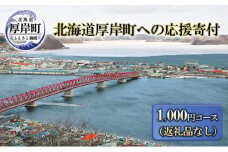 北海道厚岸町 寄附のみの応援受付 1,000円コース（返礼品なし 寄附のみ 1000円）[№5863-1102]