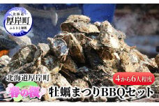 北海道 厚岸町 春の 桜 牡蠣まつり  BBQセット （4から6人程度） [№5863-1128]