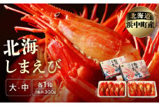 北海しまえび(大・中サイズ)　各300g×1箱セット_H0001-010