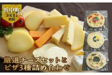 【おおともチーズ工房】厳選チーズセットとチーズ工房のピザ3種詰め合わせ_H0003-004