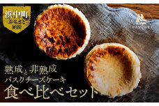 熟成と非熟成バスクチーズケーキ食べ比べセット_H0041-002
