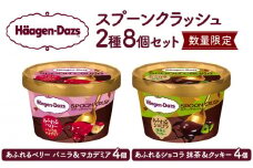 【数量限定】ハーゲンダッツ『SPOON CRUSH2種セット(合計8個)』アイスクリーム ミニカップ アイス スイーツ デザート_H0026-029