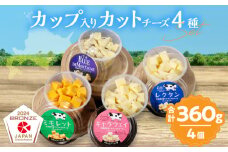 【おおともチーズ工房】《カットタイプで食べやすい!!》4種のカップ入りカットチーズBセット_H0003-032