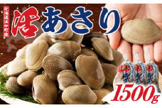 4月～6月発送分《先行予約・期間限定》浜中町産活あさり(500g×3袋セット)_230106-02
