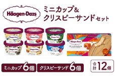 ハーゲンダッツ『ミニカップ(6個)＆クリスピーサンド(6個)セット』アイスクリーム アイス スイーツ デザート_H0016-035