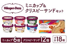 ハーゲンダッツ『ミニカップ(6個)＆クリスピーサンド(12個)セット』アイスクリーム アイス スイーツ デザート_H0016-036