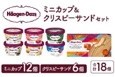 ハーゲンダッツ『ミニカップ(12個)＆クリスピーサンド(6個)セット』アイスクリーム アイス スイーツ デザート_H0016-037