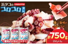 【北海道浜中町産】数量限定《使い勝手便利!!》浜タコのコロコロ凍結（250g×3袋）_H0023-038