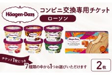 ハーゲンダッツ アイスクリーム『コンビニ交換専用チケット　2個交換（ローソン）』_H-rogift002